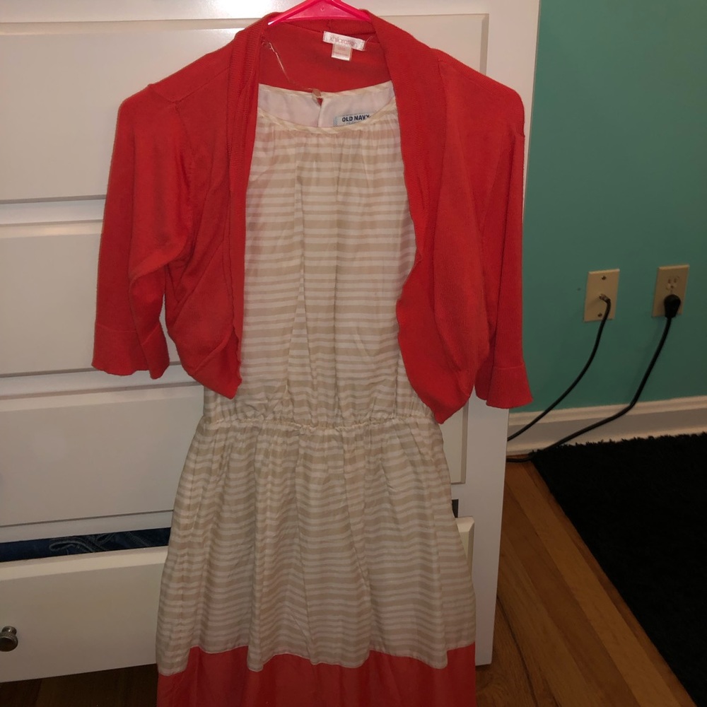 dress with sweater